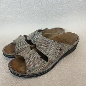 Finn Comfort Jamaika Multicolored Comfort Slides Sandals‎ Women 39/ US8 Germany